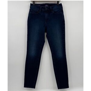 NYDJ Jeans Women 8 Blue Alina Legging Jeggings Stretch Mid Rise Lift Tuck